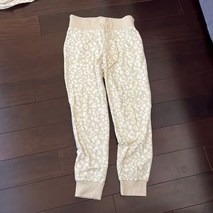 Tan cheetah sweatpants